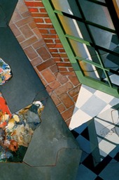 "The Saving Graces of Accidental Indescretions," Acrylic on Hardboard, 1987, Detail