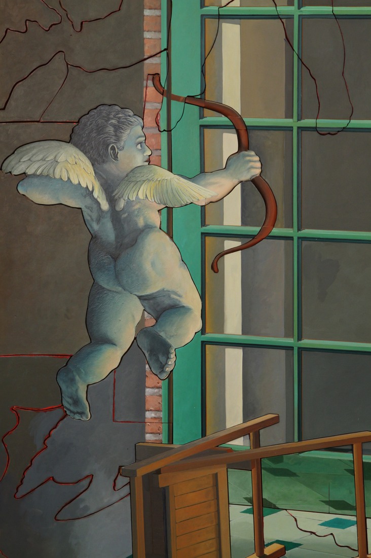 "The Intrusion of Fantasy Upon Reason In the Late Afternoon," Detail