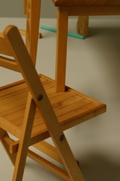 "Making it Easier to Sweep Things Under the Table," Detail, Mixed Media,1984