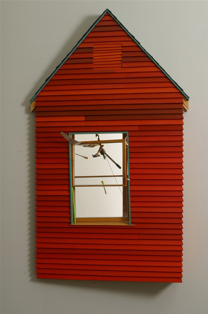 “Repair,” (Front), 1985, Remodeled 2012, Mixed Media, 54”X 31.75”X 12.25,”
