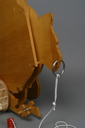 "Duck," Plywood, Ping Pong Balls, Steel, Wire, String, Plastic, Detail, 1985, Reworked 2012